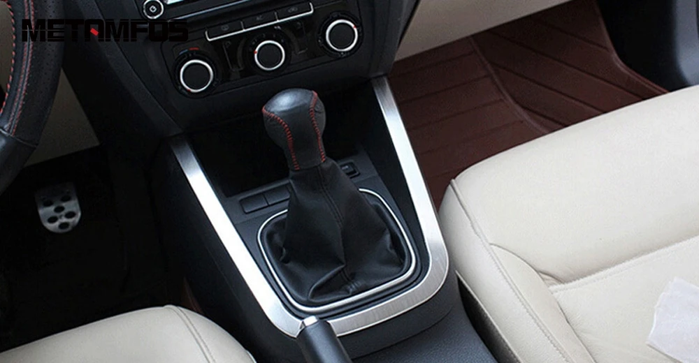Для Volkswagen Jetta 6 2012 2013 Матовая коробка переключения передач накладка декоративная рамка интерьерные аксессуары для автомобиля Стайлинг