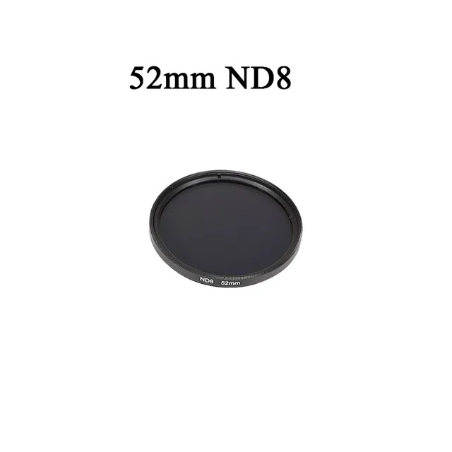 52mm ND8 Filter Защитный чехол для GoPro Hero 8, черный с 52 мм переходным кольцом CPL/ND4 8 16/Star/10x Macro/Red Фильтр, набор аксессуаров для камеры - Цвет: 52mm ND8 Filter