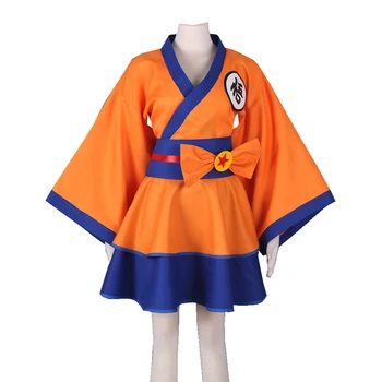 

Anime Dragon Ball Z Cosplay Costumes Gokuu Son Women Lolita Cosplay Dress Halloween Carnival Party Girl Kakarotto Cosplay
