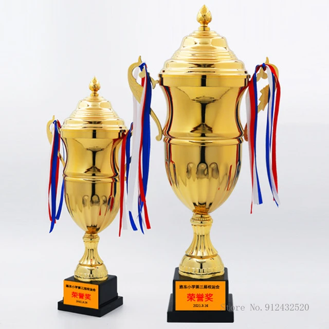 MEGLOB Replica World Cup Big Ears Trophies Football Champions Trophy,  European Champions Cup, Football Fan Souvenir for Awards, Home Decoration,  Art