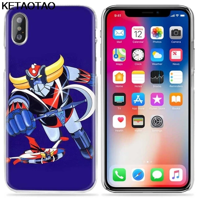 Arsmundi Goldorak G5 Anime Japan Robo Phone Cases for iPhone 4S 5S 6S 7 8 Plus X 11 Pro Case Crystal Clear Soft TPU Cover Cases - Цвет: Слоновая кость