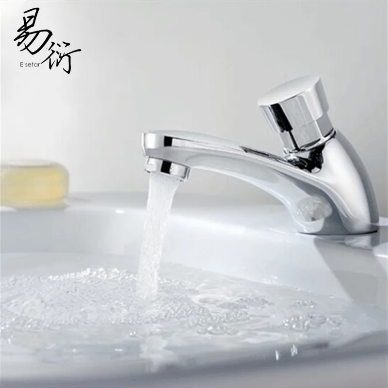 

Wash Basin Delay Copper Faucet Single Cold Creative Basin Faucet 98 Delay Leading