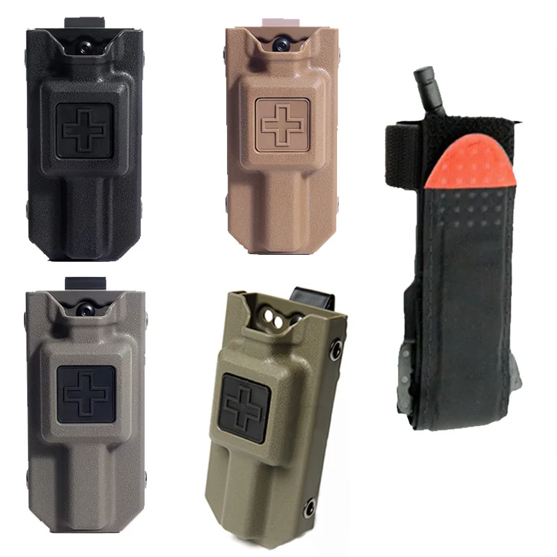 

Tactical Tourniquet Box Carrier Tools Outdoor Survival Storage Pouch Molle EMT First Aid Kit Medical Case CS Hunting Equipment