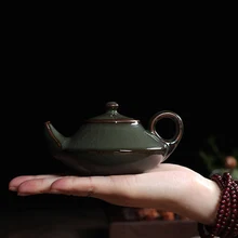 [GRANDNESS] высшего класса кракле глазурь Ge печи Longquan Celadon фарфор Longquan чай горшок шина железа Geyao 135 мл