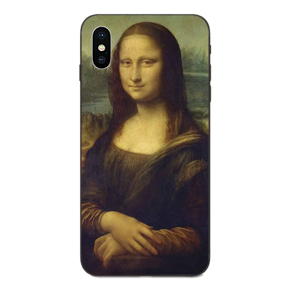 Леонардо да Винчи произведения искусства и Мона Лиза для Galaxy A8 A9 звезды