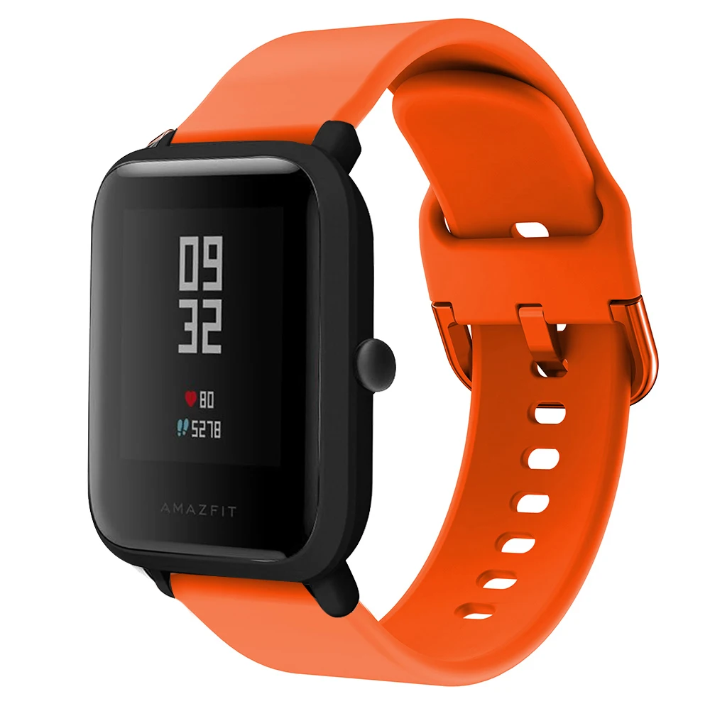 Браслет Correa Amazfit Bip для Samsung Galaxy Watch 42 мм 20 силиконовый ремешок GTR Gear S2 спортивный