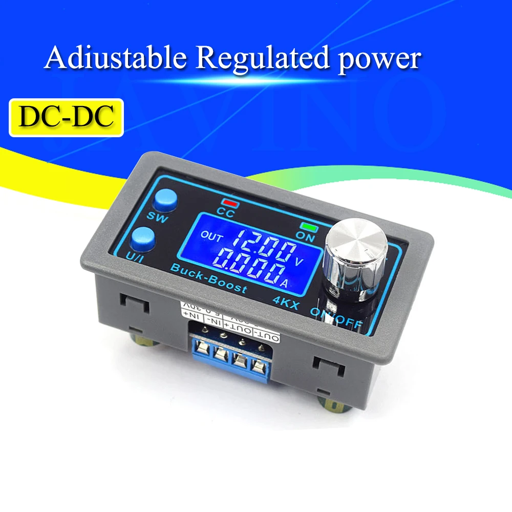 DC-DC Buck Boost Converter CC CV 0.5-30V 4A 5V 6V 12V 24V Power Module  Adjustable Regulated laboratory power supply