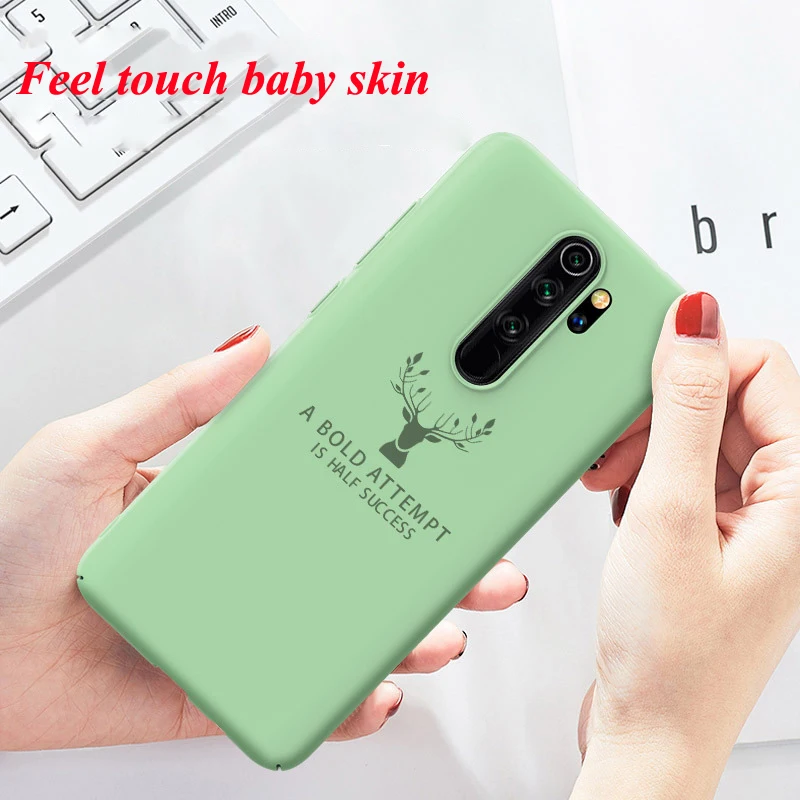Жесткие чехлы с жидкостью для Xiaomi Redmi Note 8 Pro Note 8 чехол на ощупь противоударный полный защитный жесткий чехол на заднюю панель Funda Shell