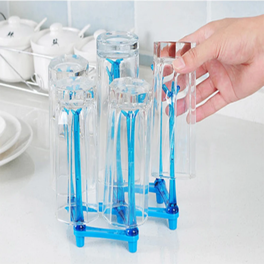 Растягивающийся многопозиционный держатель для стока, пластиковый держатель для стаканов, стеклянный стеллаж для хранения стаканов