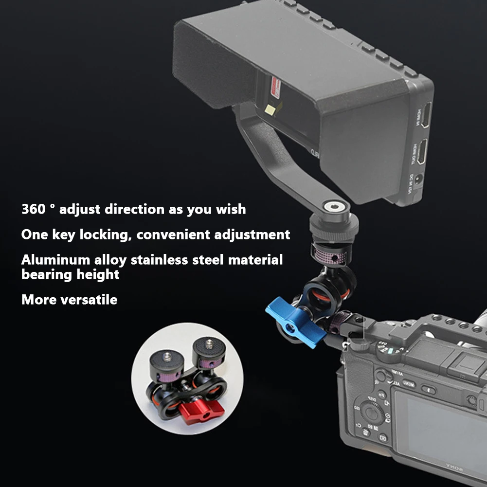 Вращающийся держатель, крепление, аксессуары для альпинизма, волшебная рука, легкая установка, база для путешествий, регулируемый карданный кронштейн для камеры SLR A37