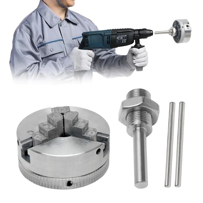 1Set 3 Jaws Manual Lathe Chuck With Turning Machine Tools Accessories 3-Jaw Self Centerin Zinc Alloy | Инструменты