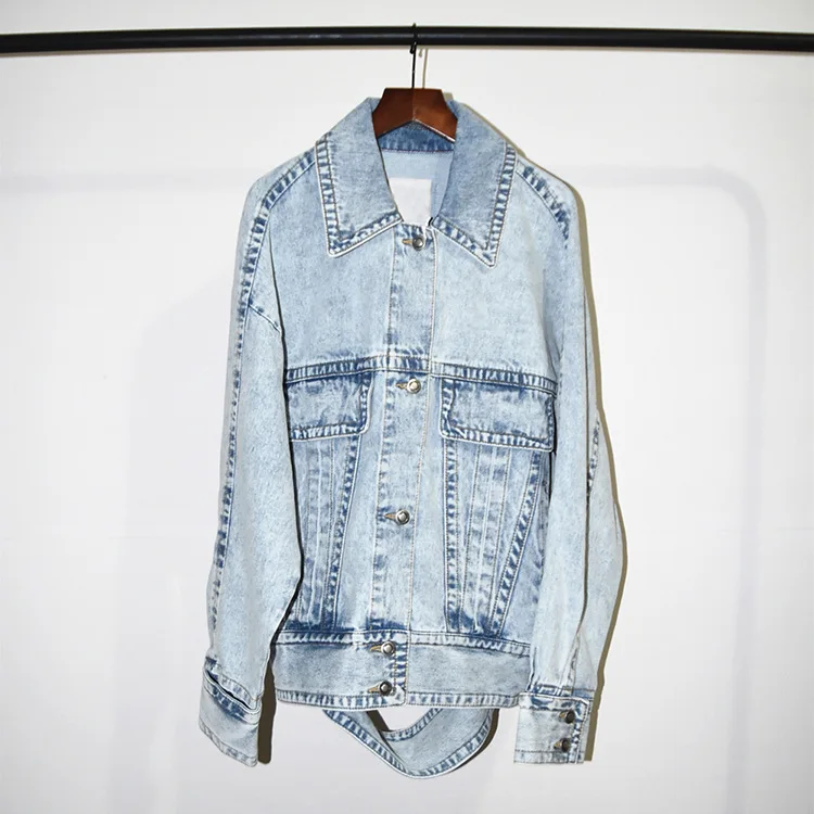 

Or34 Korean-style Autumn College Style Handsome Casual Cowboy Short Jacket Loose Shoulder WOMEN'S Jacket Fashion Social