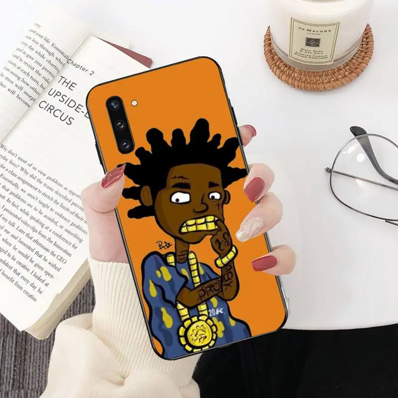 PENGHUWAN Kodak Black Rapper Soft Silicone Black Phone Case For Samsung Galaxy J7 J8 J6 Plus 2018 Prime Note 7 8 9 10 pro