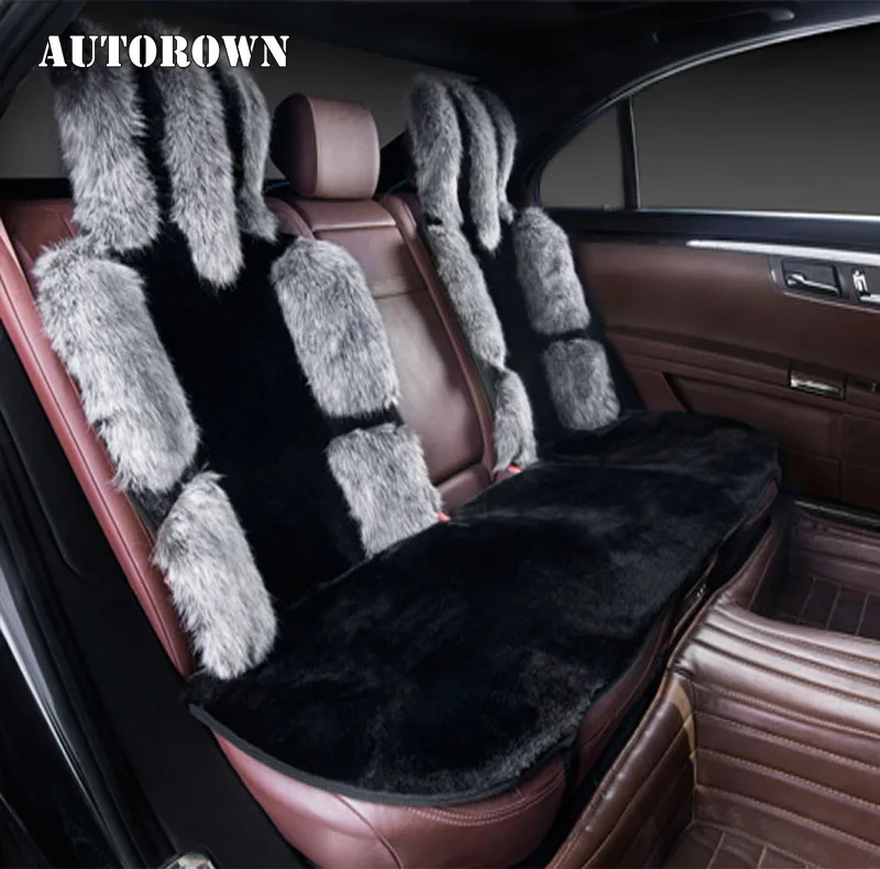 AUTOROWN Меховые накидки из искусственного лисьего меха Авточехлы Универсальный
