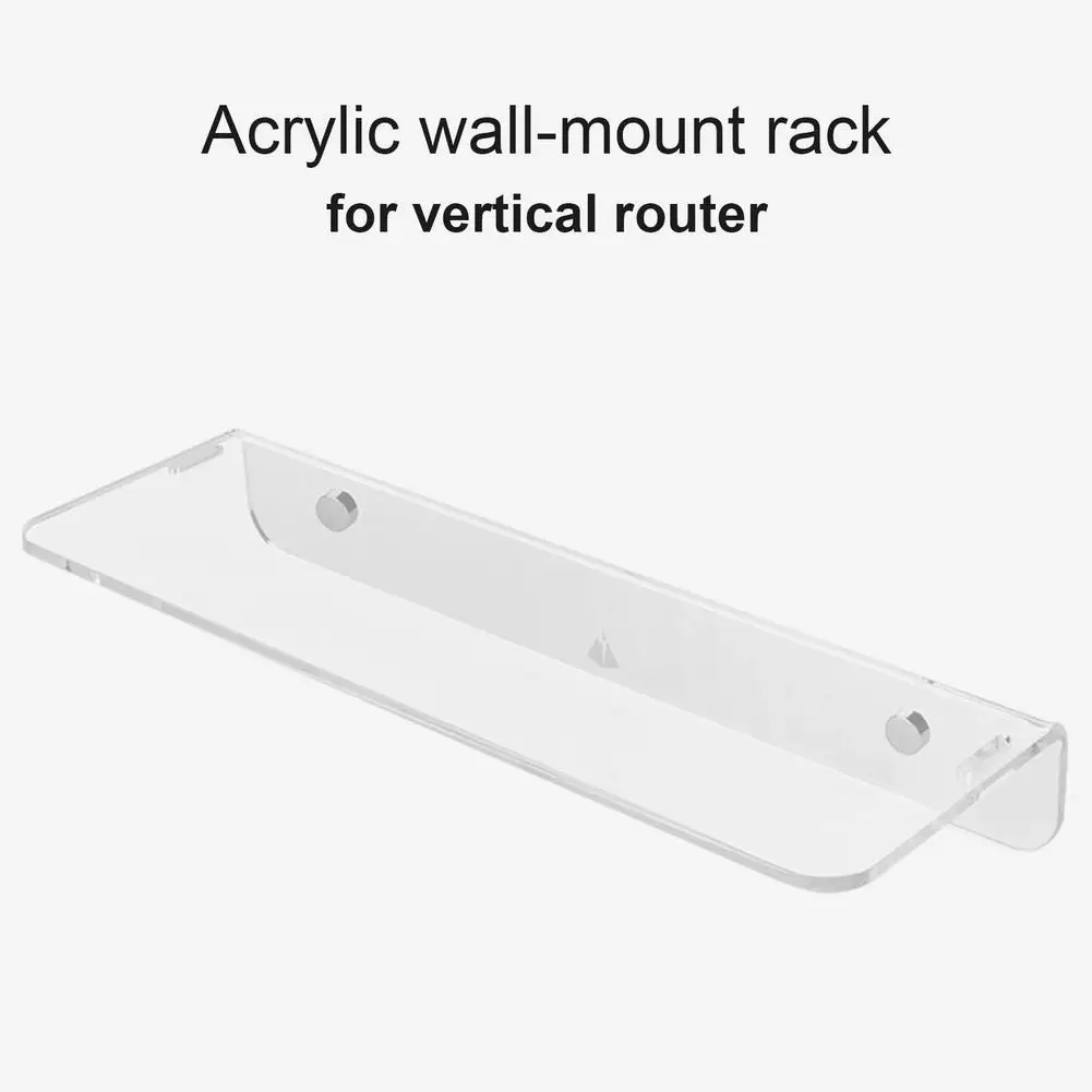 Supporto Per Montaggio A Parete In Acrilico Con Ripiano Per Router Wifi A Rete Trasparente Per Router Orbi Wifi