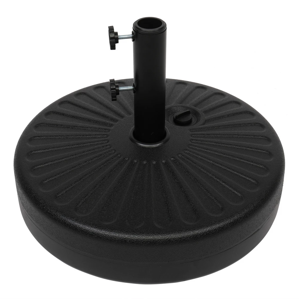 20" Round Plastic Water Injection Base Sun Umbrella Base Parasol Base Easy to Use&Store[US-Stock] 