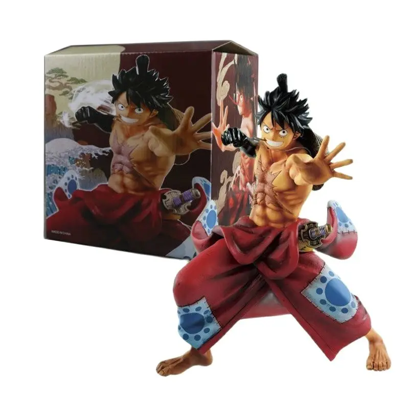 Hot Products! Anime Figure One Piece Luffy Land Of Wano Country Monkey D Luffy Action Figure PVC Collection Model Toys For Chrildren In stock