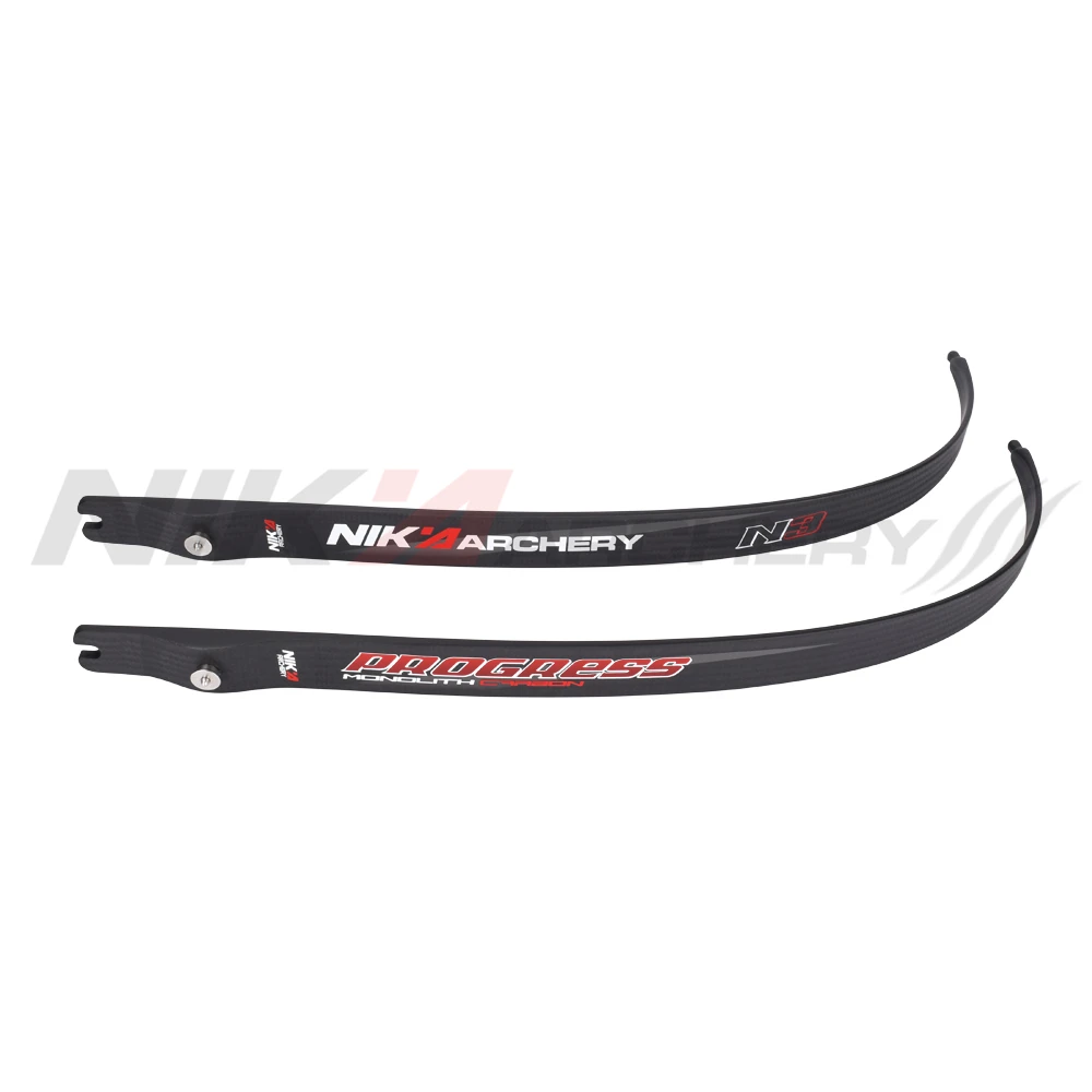 

NIKA ARCHERY Recurve Bow Limbs Progress Series N3 Carbon Fiber Limb 24-44 lbs Outdoor Sport 55% Carbon Fibre Content