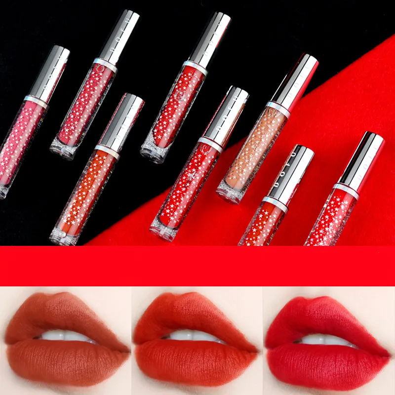 Матовая жидкая помада DOFU водостойкая увлажняющая гладкая стойкий тинт для губ