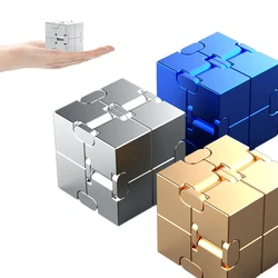 Mini jouet anti Stress en métal Premium, Cube infini Portable décompresser, jouets relaxants, meilleurs cadeaux pour enfants 