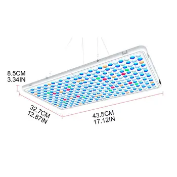 

60W Aquarium LED Light Panel APP Control Fish Tank Lamp Switch Timer US/UK/JP/EU X6HC