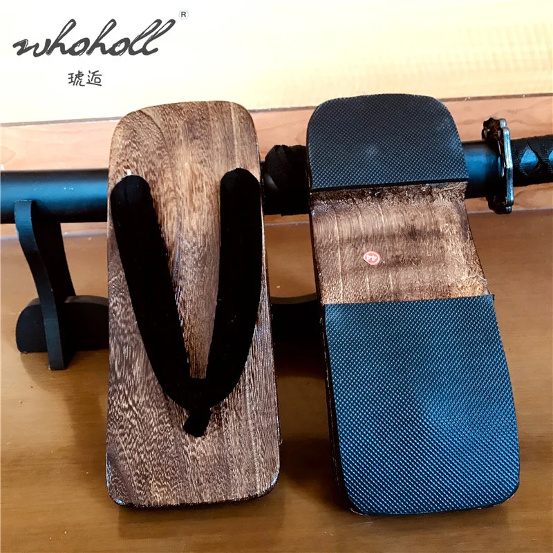 WHOHOLL Geta Summer Men&lsquo;s Slippers Flip-flops Wooden Slippers Japanese Geta Clogs Shoes Cosplay Costumes Shoes Slides