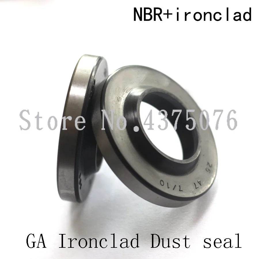 ID = 16/18/20/21 GA NBR Rubber Hydraulic Iron Shell DustProof Wiper Ring Gasket Oil Seal