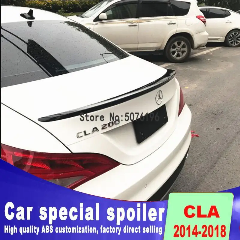 Подходит для Benz CLA W117 CLA200 CLA220 CAL260 черный спойлер 2014 2015 2016 2017 2018 задний багажник