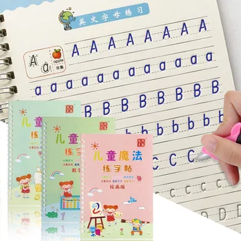 

3 Books Baby Copybook For Calligraphy Art Book Write book Painting Practice Write Kid English Lettering Stationary Supplies