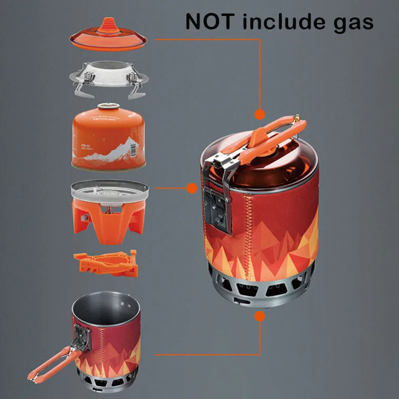 

Stove Pot Set Transparent Lit Foldable Handle Holder Cooking Backpacking Camping