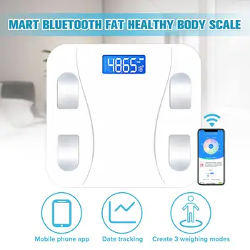 

bluetooth Scale Floor Scientific Smart Wifi APP Electronic LED Digital Body Weight Bathroom Scale Body Fat Water Muscle Mass BMI