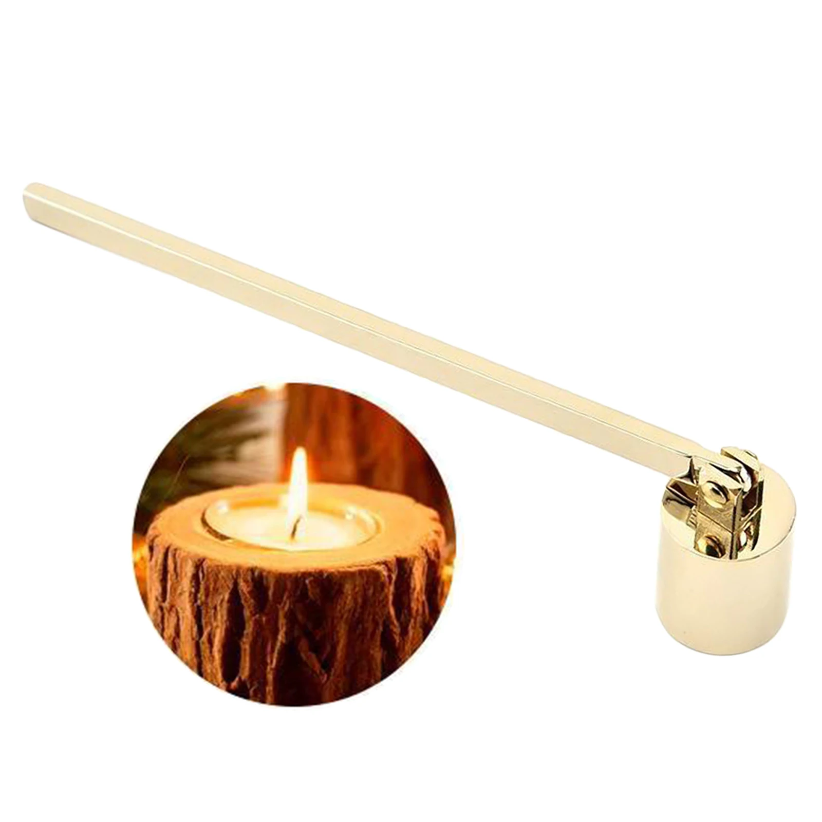 Candle Snuffer Stainless Steel Candle Accessory Safely Extinguish Candle 19.3cm