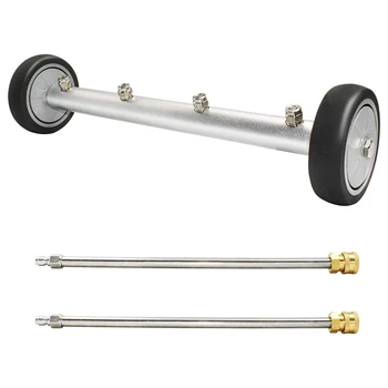 

Pressure Washer Undercarriage Cleaner - 16 Inch Water Broom, 2In1 Power Washer Attachments, 4000 PSI