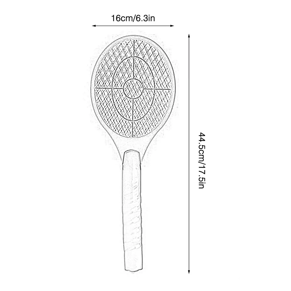 Многофункциональная двойная круглая дизайнерская ручная электрическая Теннисная ракетка на батарейках электрическая ловушка для комаров