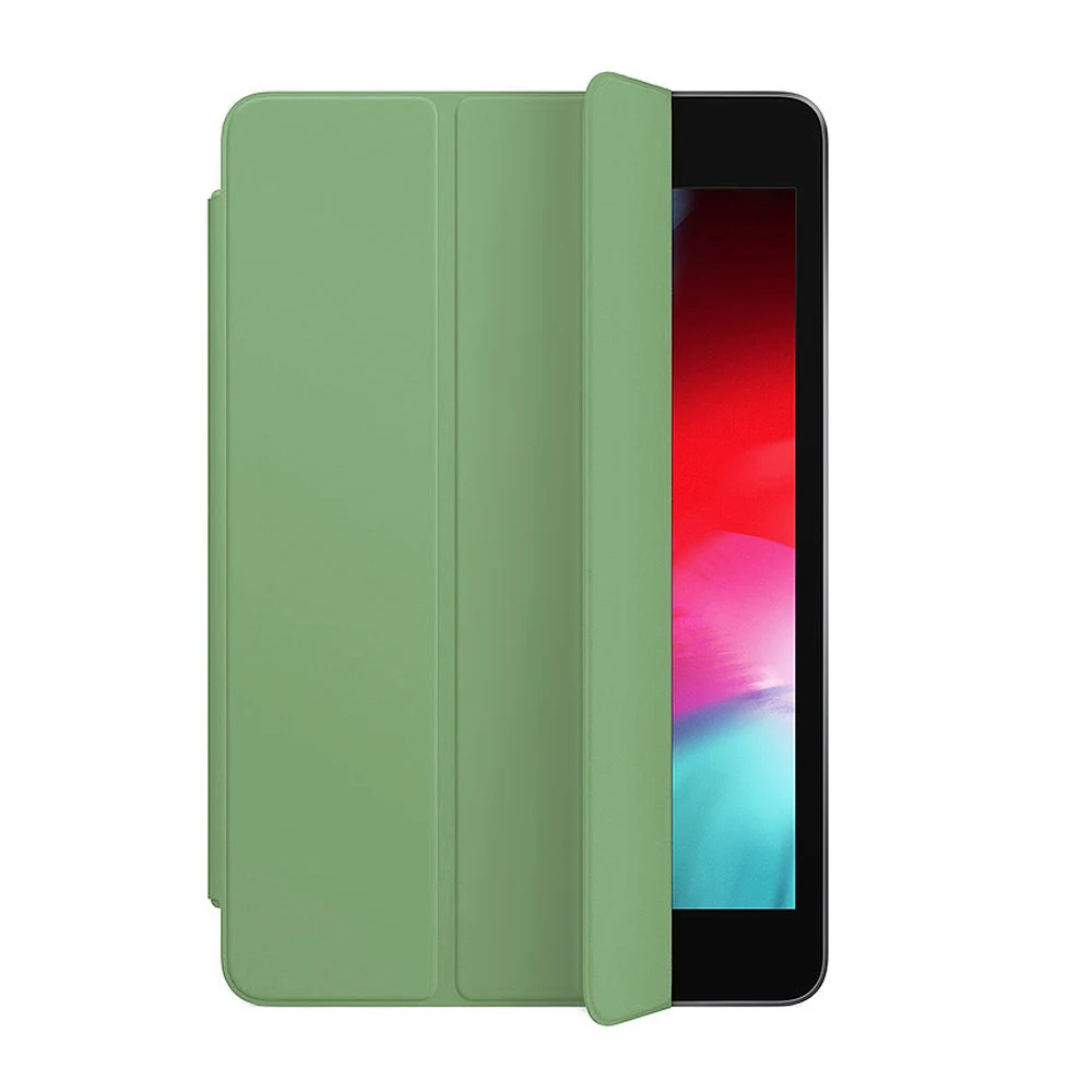 [Настоящий жидкий силикон] умный чехол для iPad 9,7 дюймов функция сна складной кронштейн чехол силиконовый защитный чехол - Цвет: Зеленый