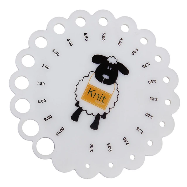 Sheep Round Sizes 2 mm -10 mm Measure Rule Knitting Needle Gauge Tool  Accessory -Stitch Gauge - AliExpress