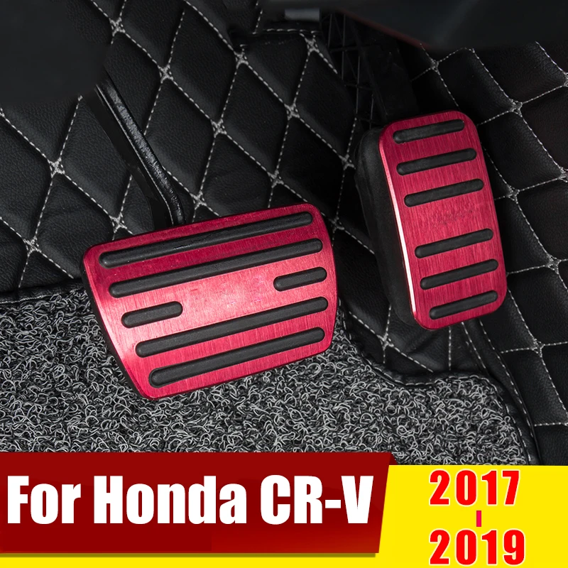

Car Styling Accelerator Pedal Brake Pedals Non-Drilling Cover Case Pads Trim Accessories For Honda CRV CR-V 2012-2017 2018 2019