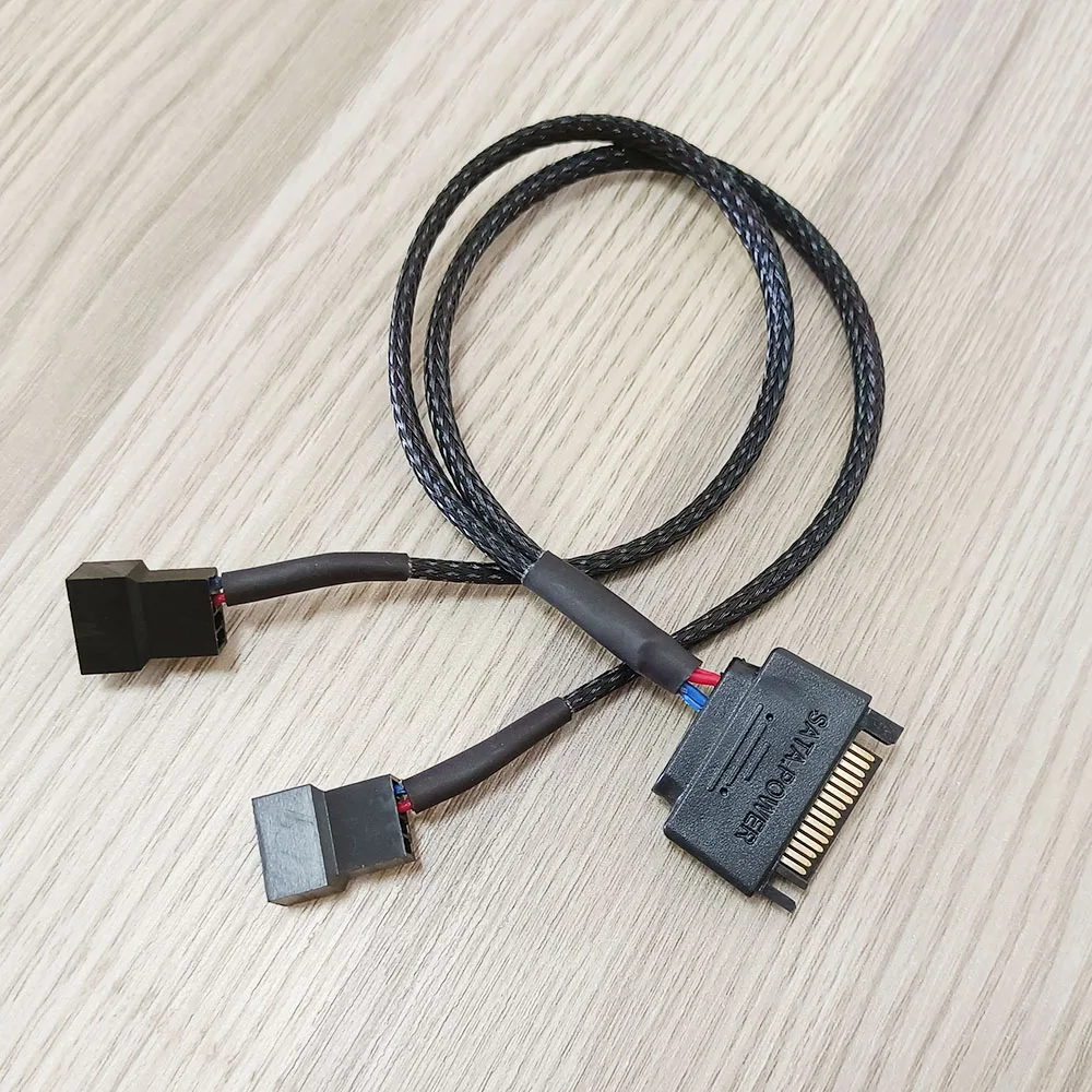 Разветвитель и переходник для компьютерного вентилятора кабель питания с 15 Pin на