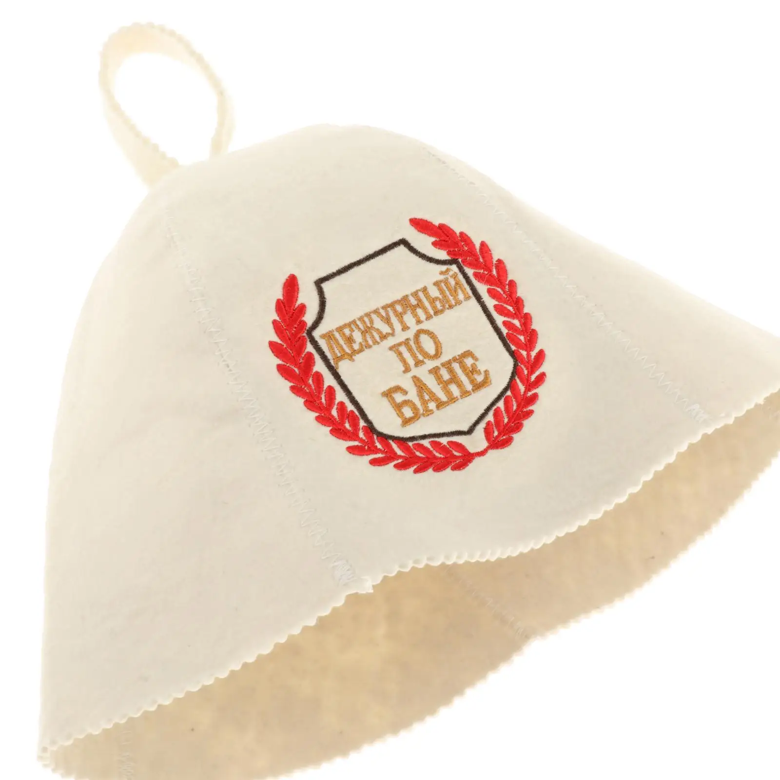 Felt Bath Hat Embroidered Helmet Saunahut Spa Hat Show Cap Protect Your Head from Heat for Sauna Russian Banya Shower Spa sauna hats