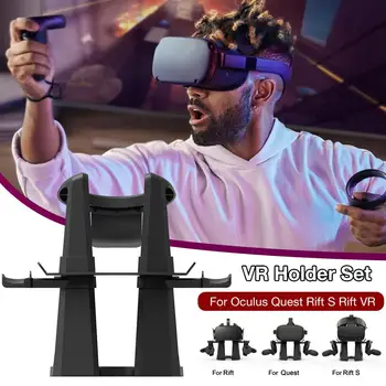 

VR Stand Headset Display Holder And Controller Mount Station For Oculus Rift-S Quest HTC Vive Playstation VR Kit