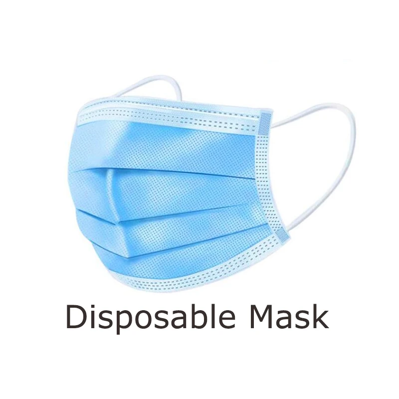 

Disposable Masks 10/50pcs 3-Ply Anti-Dust Activated Carbon Filter FFP2 Non-Woven Elastic Earloop Salon Mouth Face Masks