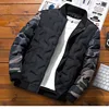 Men Winter Baseball Jacket Camouflage Patchwork Cotton Coats Slim Fit College Warm Jackets Men's Stand Collar Outwear Coat MY209 ► Photo 2/6