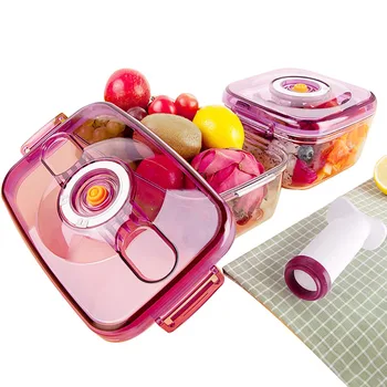 

Household ABS Plastic Vacuum Container Large Capacity Storage Grain Sealed Cans Sealed Food To Send Vacuum Pump