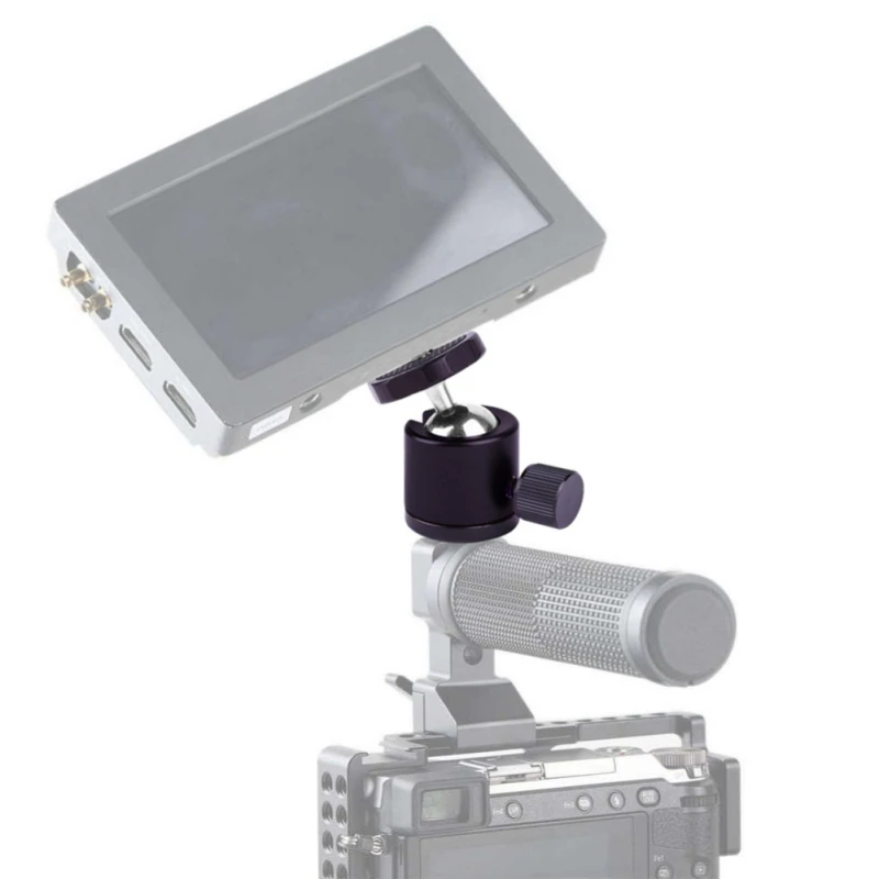 Мини-штатив с металлической шаровой головкой, Крепление для штатива с винтом 1/4 для цифровой камеры, компактный монопод для DSLR сотового телефона Gopro