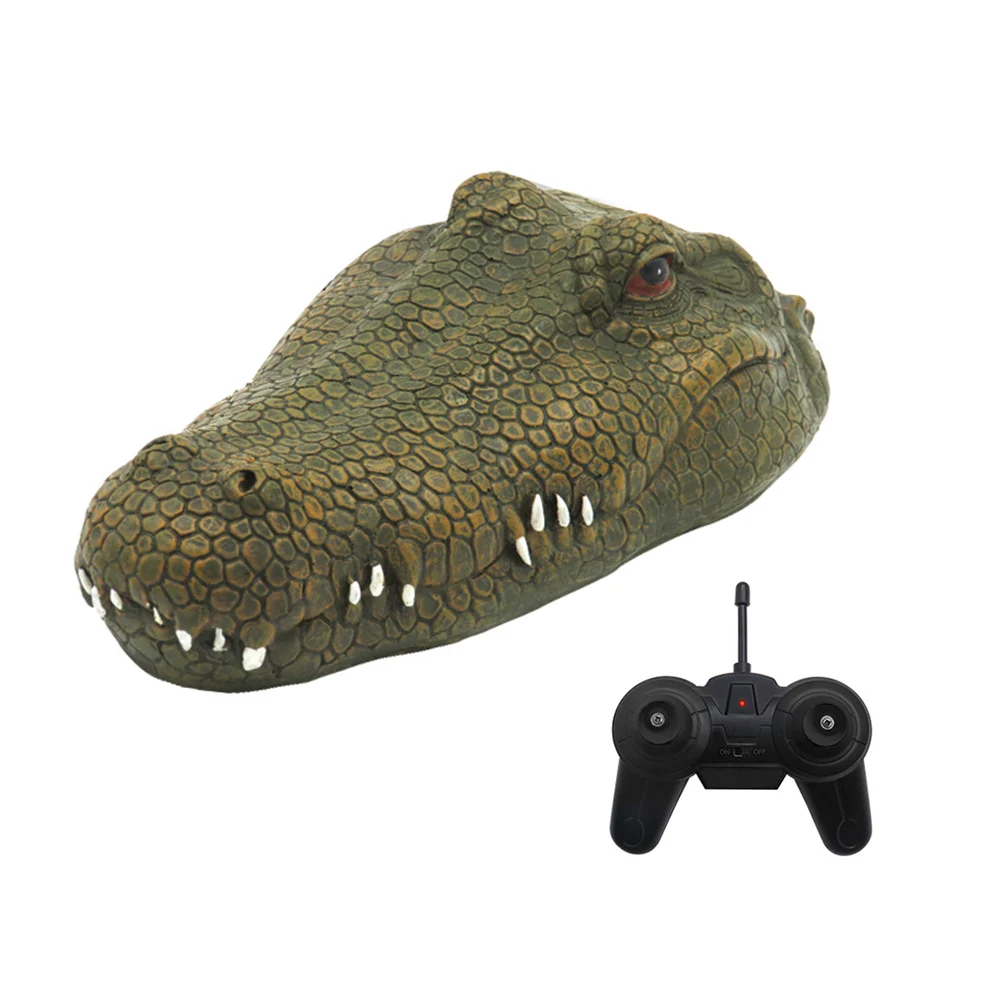 

New Flytec V002 RC Boat 2.4G Remote Control Electric Racing Boat for Pools with Simulation Crocodile Head Spoof Toys Kid