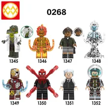 X0268 Человек-паук вдали от дома ящерица огненный ветер четыре Elementals Железный человек Mysterio Jonah строительные кубики, детские игрушки