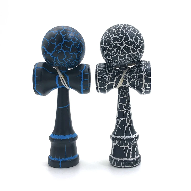 Best 12CM Mini Kendama Wooden Toys Crack Color PU Paint Outdoor Skillful Juggling Ball stress ball For C