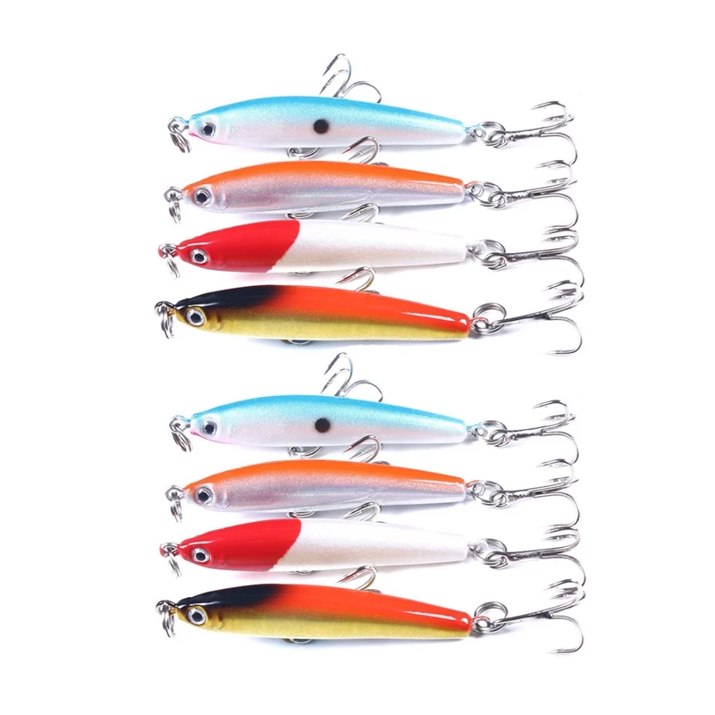 8Pcs Floating Pencil Lure 6cm 3.4G Long Shot Hard Bait Water Surface Artificial | Спорт и развлечения