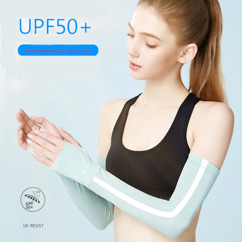 

Cycling Protector Cover Arm Sleeves Sun UV Protection Comfortable Running Golf Fishing Fingerless Arm Warmers Cuff Sleeves