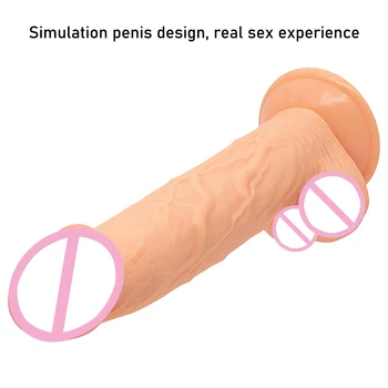 Realistic Huge Dildos Soft Skin Feeling Big Penis with Suction Cup Thick Phallus Large Dick Sex Toys for Women Masturbation 6